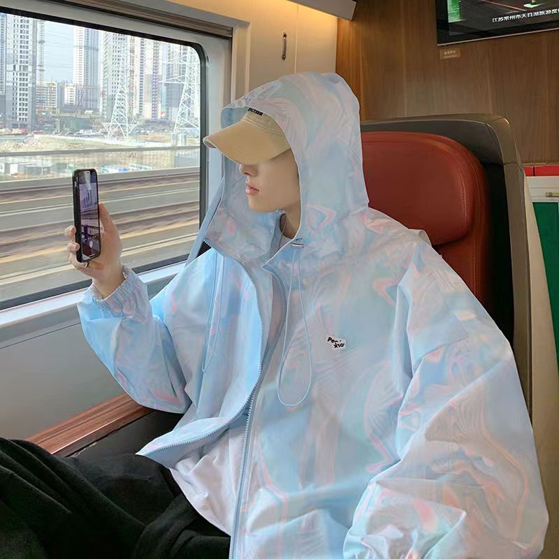 Áo khoác chống nắng sinh viên dáng rộng phong cách Hàn Quốc mẫu mới dài tay mùa hè