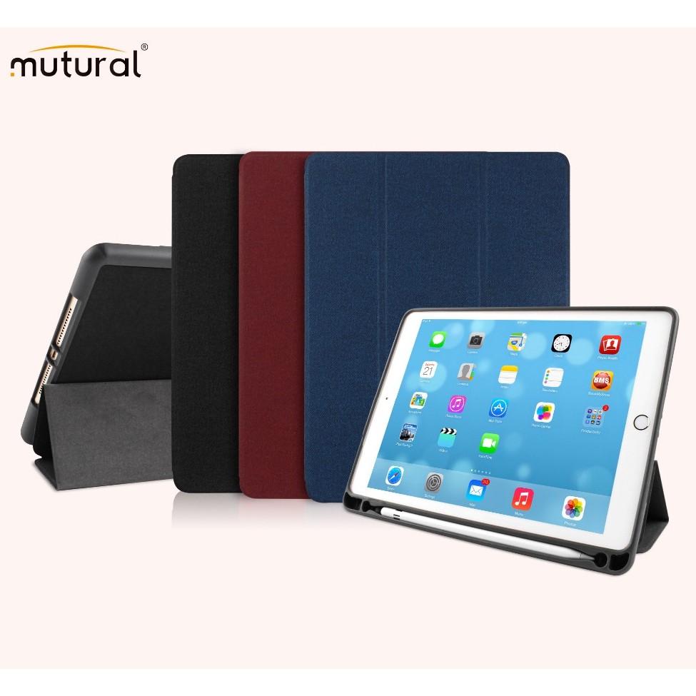 Bao da vải dành cho iPad Gen 10 2022 10.9inch - Gen 7 8 9 10.2inch Mini 6 8.3inch chính hãng viền pu