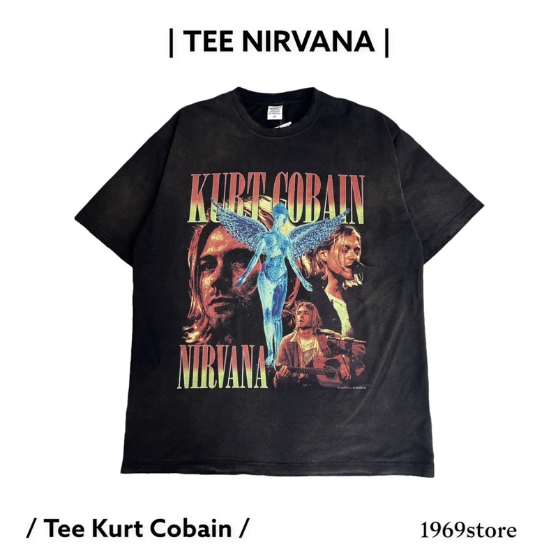 Áo thun NIRVANA Kurt Cobain UNISEX nam nữ, chất wash dày dặn khó phai chất cotton 1969storehue