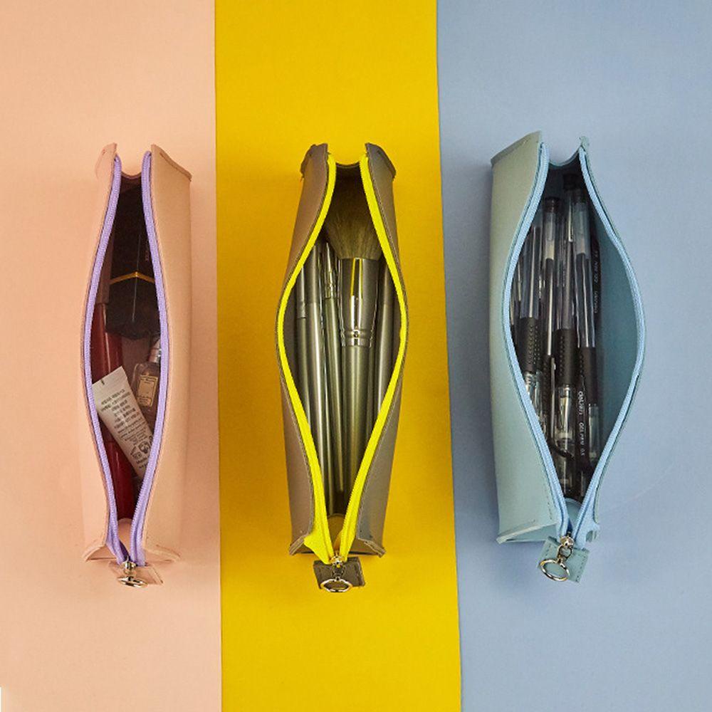 Túi Đựng Mỹ Phẩm Chất Liệu Da PU Chống Thấm Nước Có Khóa Kéo Tiện Dụng