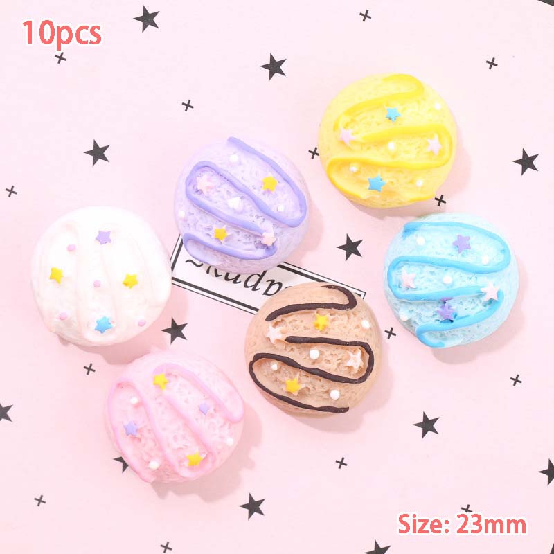 Set 10 Phụ Kiện Trang Trí Ốp Điện Thoại Hình Que Kem Xinh Xắn