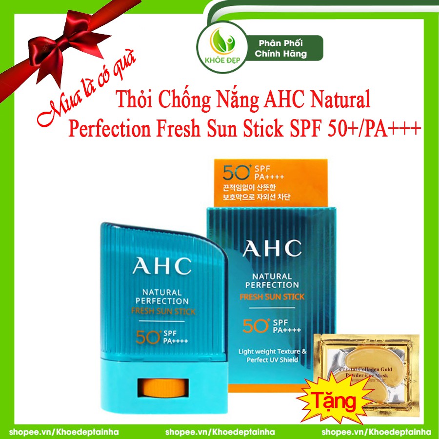 [ CHÍNH HÃNG ] Thỏi Chống Nắng AHC NATURAL PERFECTION FRESH SUN STICK SPF 50+/PA+++ 15g