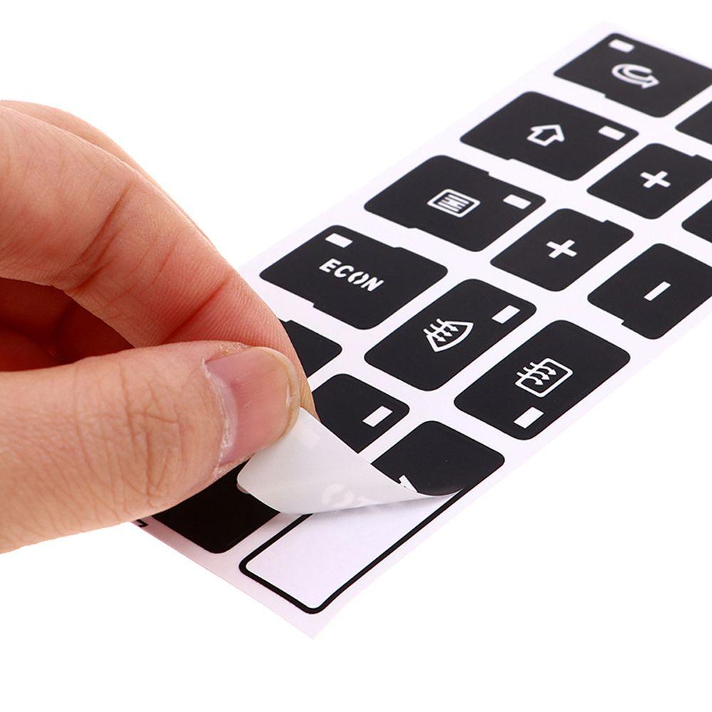 DARNELL 1 Miếng Dán Sửa Chữa Nút Điều Khiển Máy Điều Hòa Xe Hơi Abscission