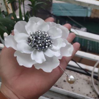 Hoa cài áo size lớn( có video)- 02