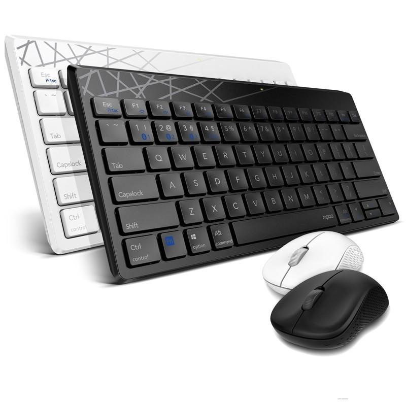 Rapoo 8000GT Wireless Bluetooth Multi-mode Keyboard Mouse Set For Computer infinitedeals.vn