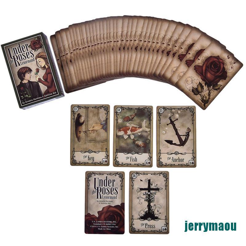 Bộ Bài Tarot 39 Lá In Hình Hoa Hồng Lenormand