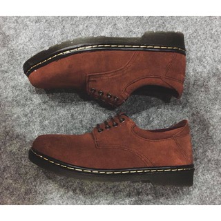 [GIÀY DR-CLASSIC DA LỘN CHỐNG NƯỚC] - Nâu đậm