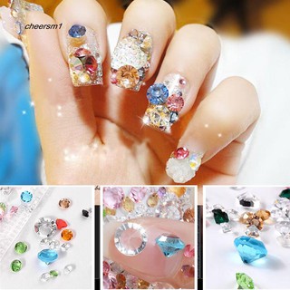 Túi 10g hạt đá hoa cương mini màu sắc phụ kiện trang trí móng tay đẹp mắt