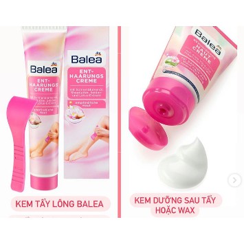 Combo kem tẩy lông Balea và kem chăm sóc da sau khi tẩy hoặc wax lông