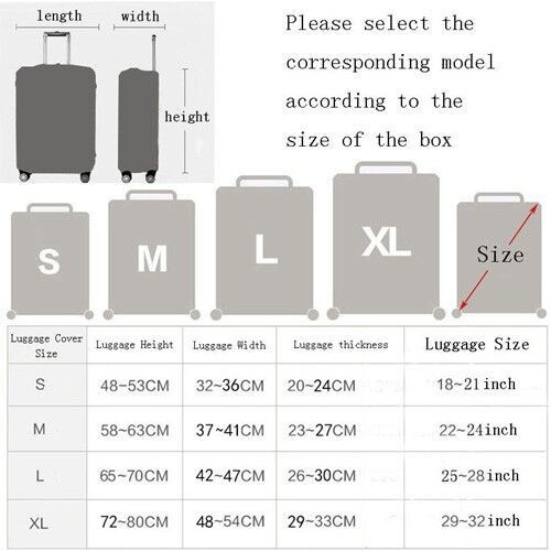 Túi bọc vali chống thấm nước với 4 size tùy chọn(Not include suitcase)