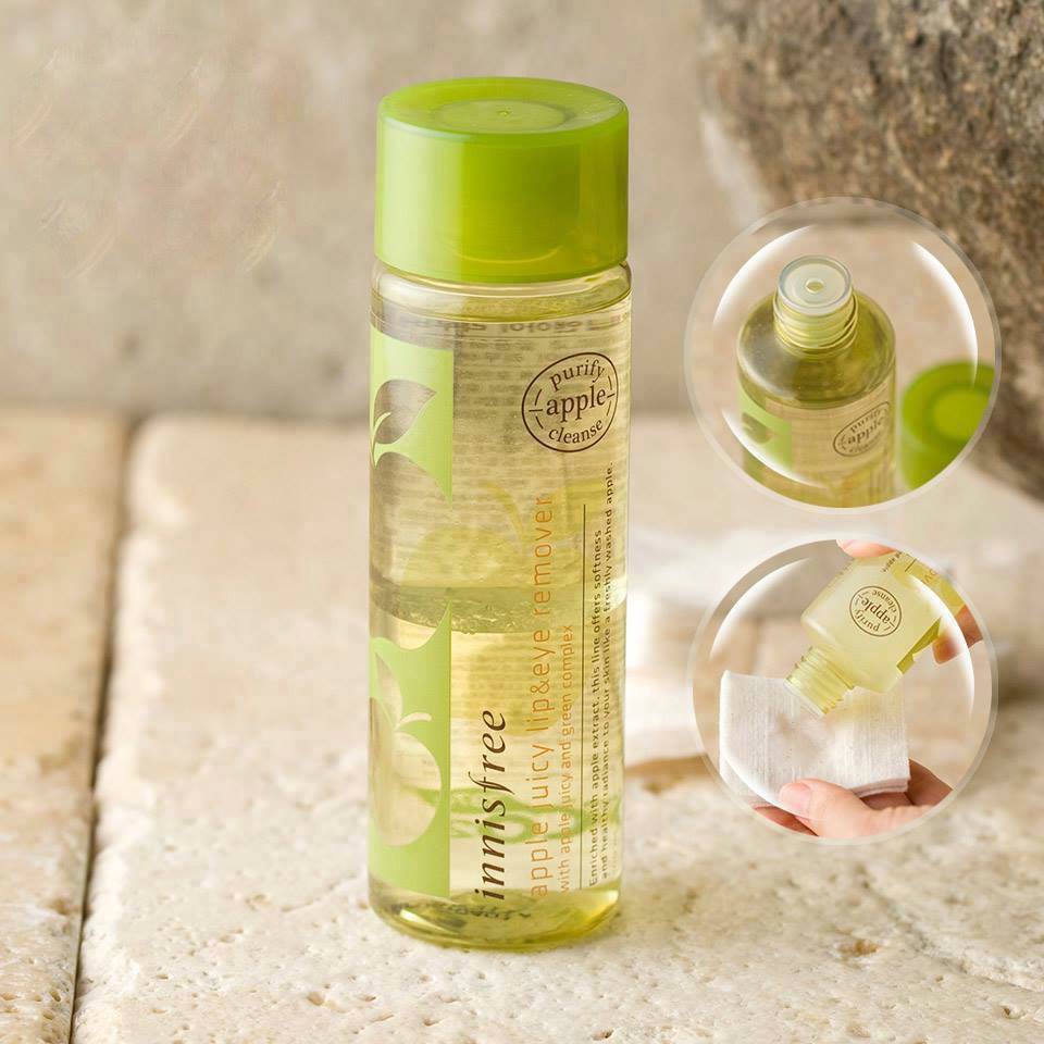 Tẩy Trang Mắt Môi Innisfree Apple Juicy Lip & Eye Remover.