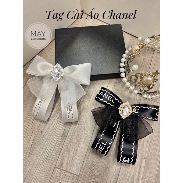 ✅Tag cài áo, nơ cài áo sơ mi thương hiệu chanel nhiều mẫu xinh, phụ kiện nữ