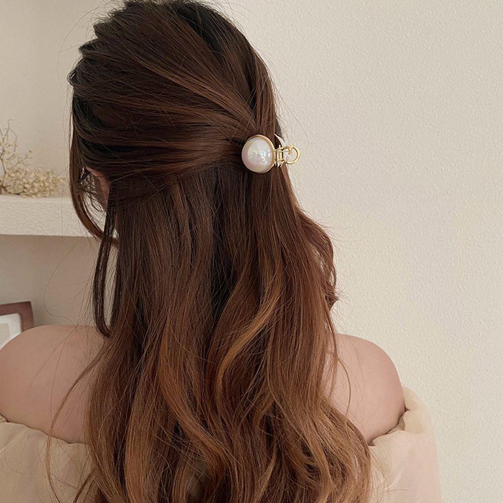 Kẹp Tóc Nhỏ Hình Bán Nguyệt Bằng Hợp Kim Đơn Giản Ngọt Ngào Dễ Phối Đồ Cho Nữ