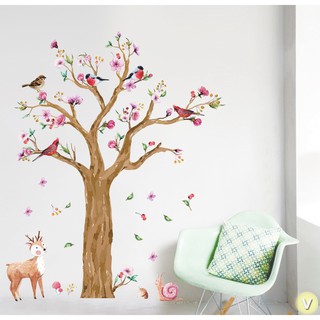 Decal dán tường Cây mùa xuân