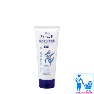 Sữa Rửa Mặt Trắng Da Ý Dĩ Hatomugi Naturie Tuýp 130g