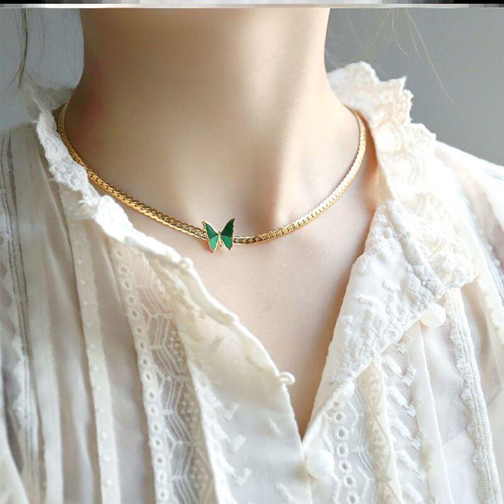 AROMA Vòng cổ Choker Bằng Thép Không Gỉ Tráng Men Thời Trang Cho Nữ