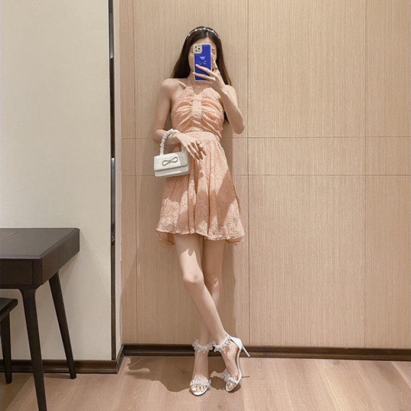 Giày cao gót nữ phong cách Hàn Quốc thời trang giày đi biển không mũi10P