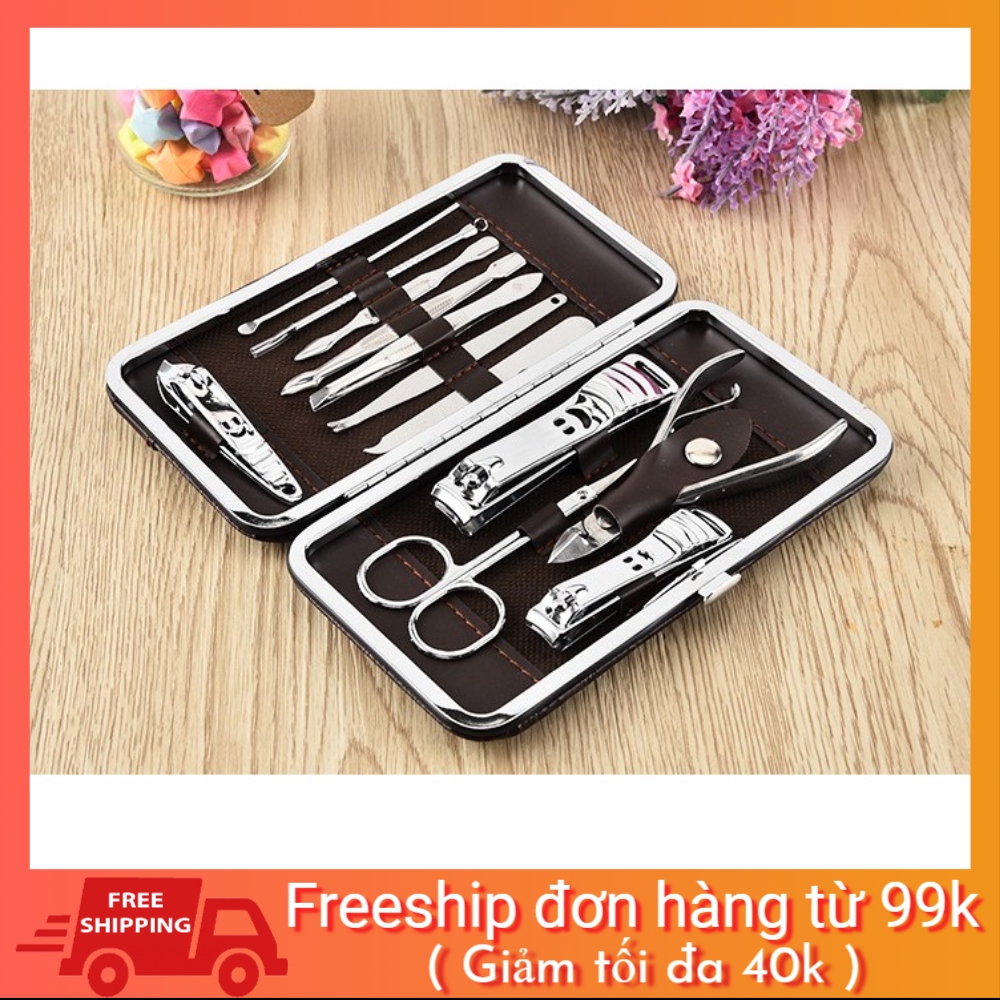 Bộ cắt móng tay inox 12 món loại to cỡ đại - kimoanh054