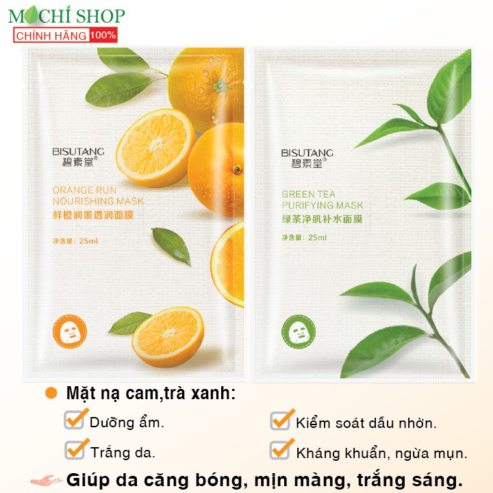 Mặt Nạ Trái Cây Cao Cấp Bổ Sung Vitamin Dưỡng Trắng Da Cấp Ẩm l Ngừa Mụn Dầu Mask Giấy Đắp Mặt Nội Địa Trung MOCHI SHOP | BigBuy360 - bigbuy360.vn