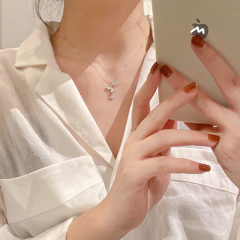 vòng cổ nữ Hàn Quốc hình bướm phong cách xinh xắn nhẹ nhàng