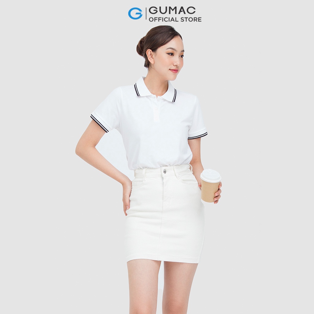 Áo polo bo sọc  Thời trang GUMAC ATC05018