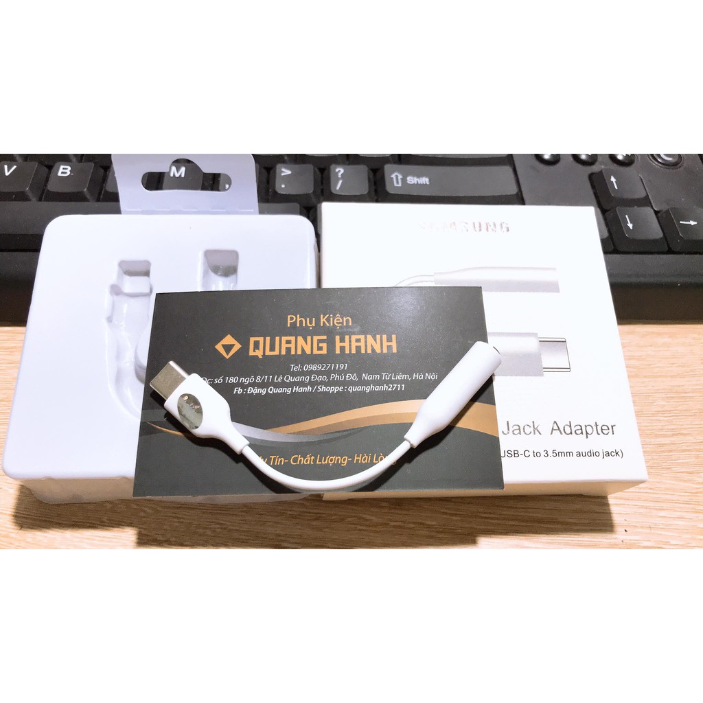 🌟Jack chuyển tai nghe Type- C to 3.5 audio jack xịn chuẩn samsung cho máy có chân type C