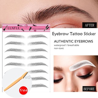 ✨Dao Tỉa Lông Mày Miễn Phí✨Miếng Dán Giả Lông Mày 6D 4D Chống Nước