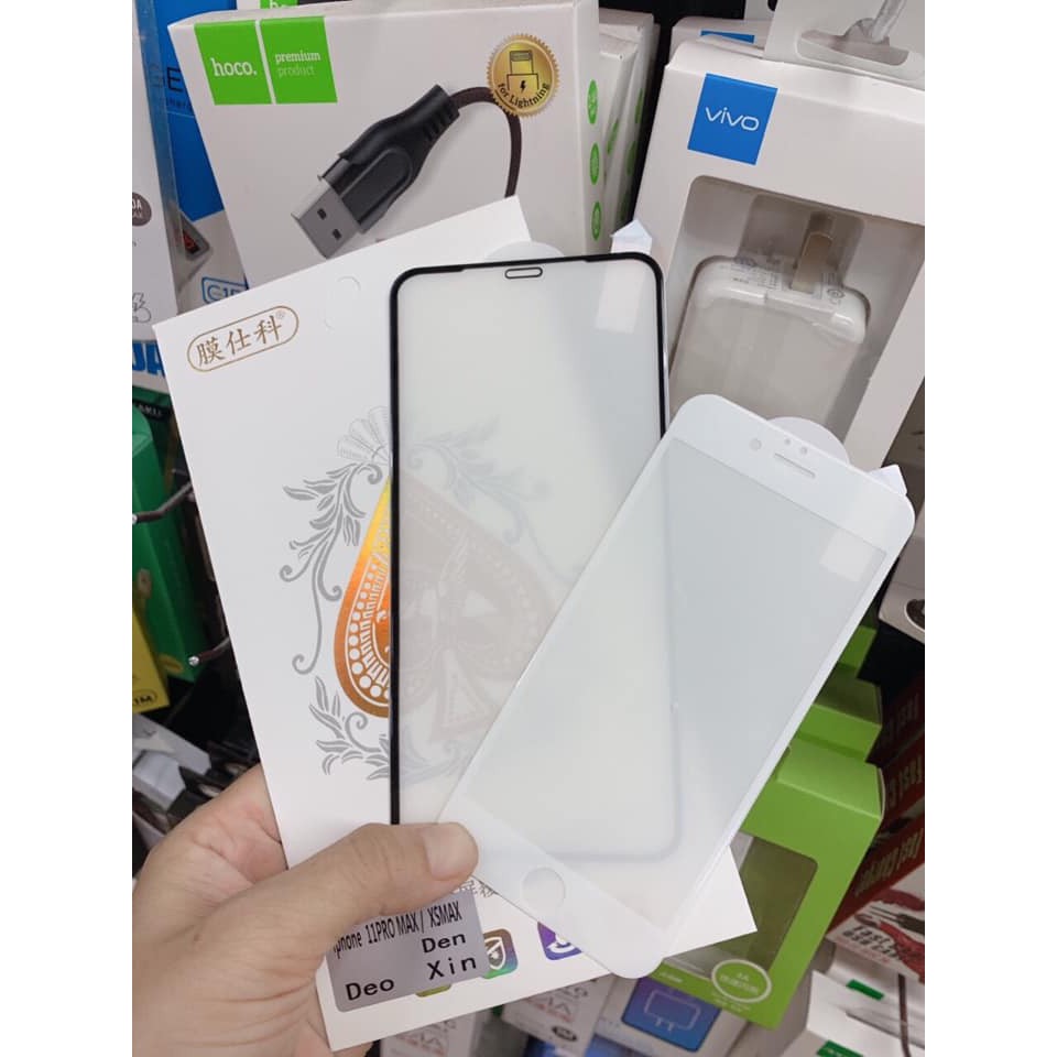 Bán phá giá Kính cường lực iphone dẻo ko lo sứt mẻ uốn nắn thoải mái Iphone 6 tới 11 Pro Max -Tặng bộ phụ kiến dán