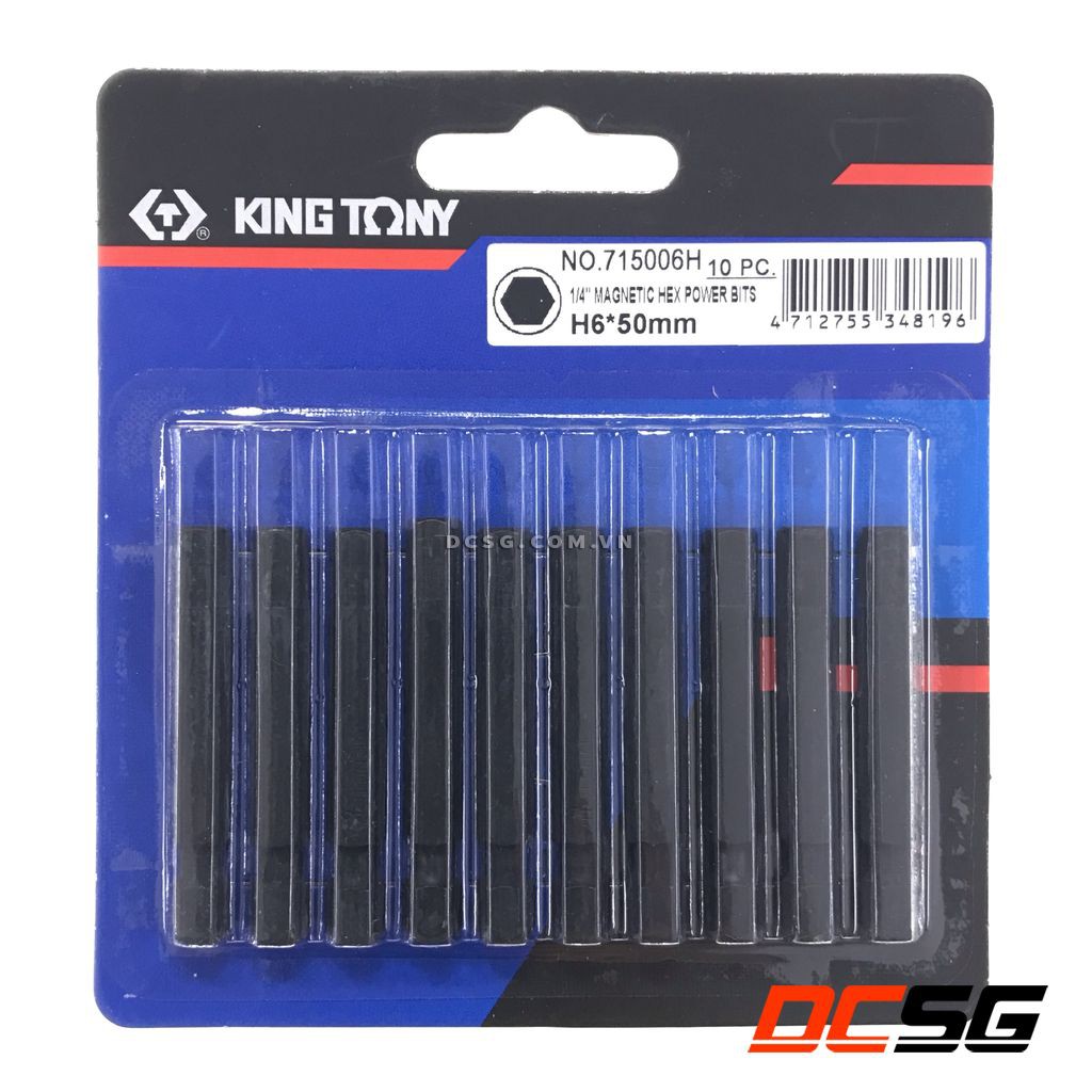 Mũi vít lục giác đen 3.0-6.0x50mm Kingtony 7100H