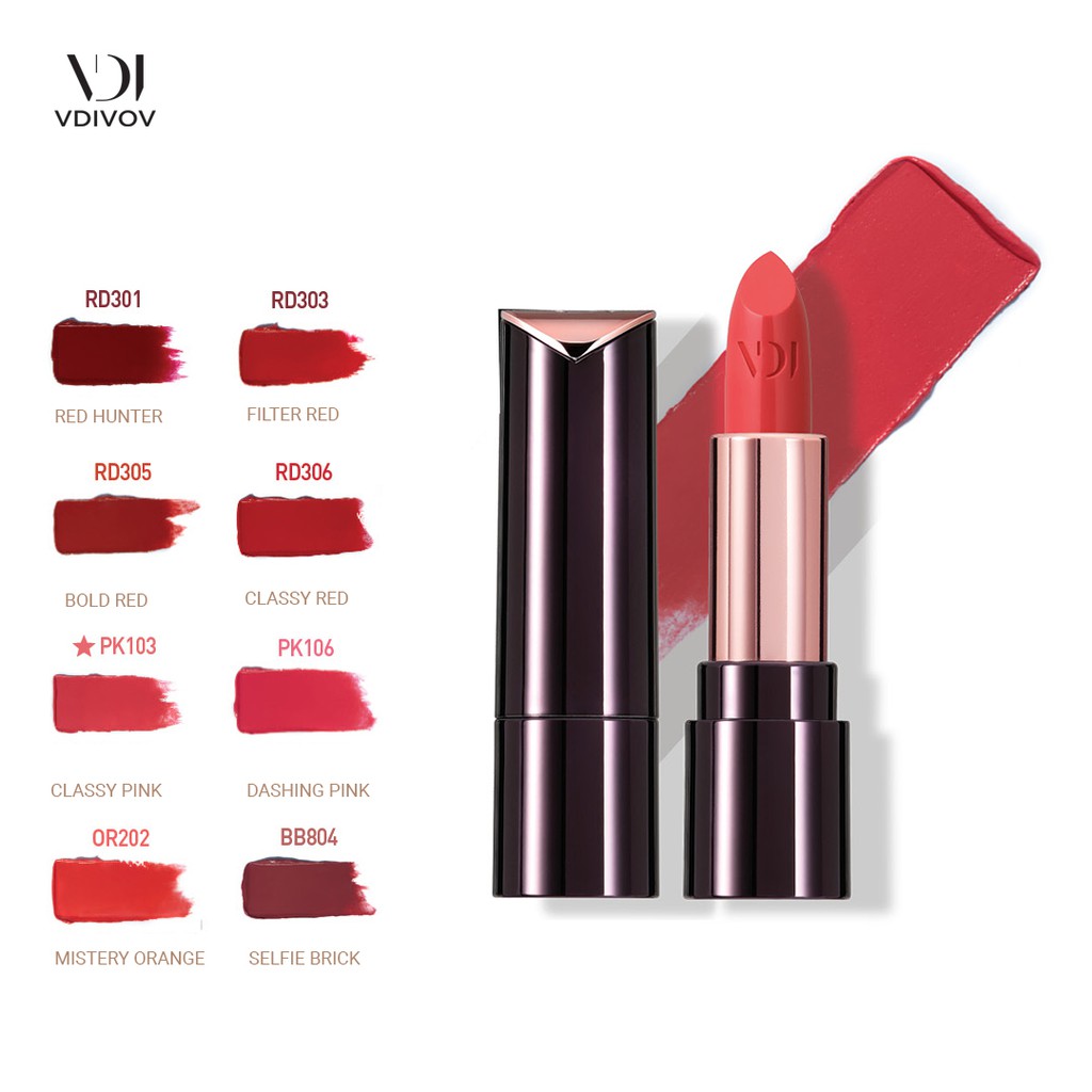 Son môi VDIVOV Lip Cut Rouge 3.8g
