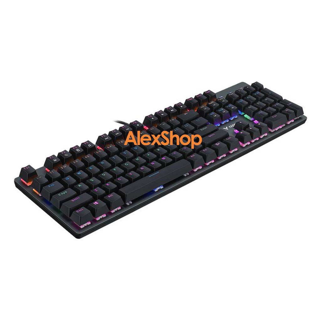 Rapoo V500SE Bàn Phím Cơ Rainbow Gaming Blue Switch - Bh 2 Năm 1 Đổi 1