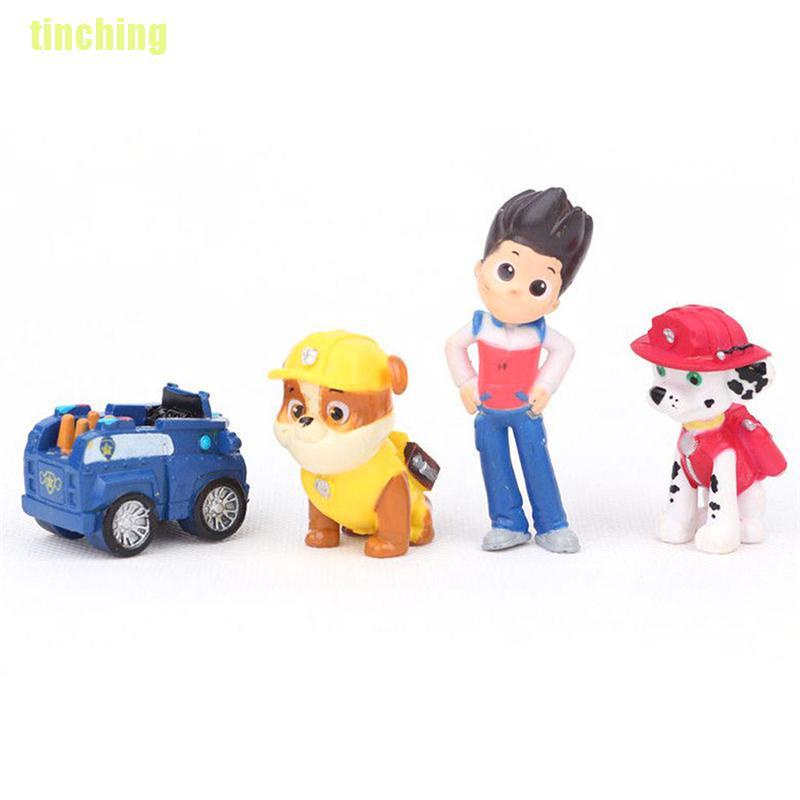 Bộ 12 Mô Hình Nhân Vật Hoạt Hình Paw Patrol Bằng PVC Trang Trí Bánh Kem
