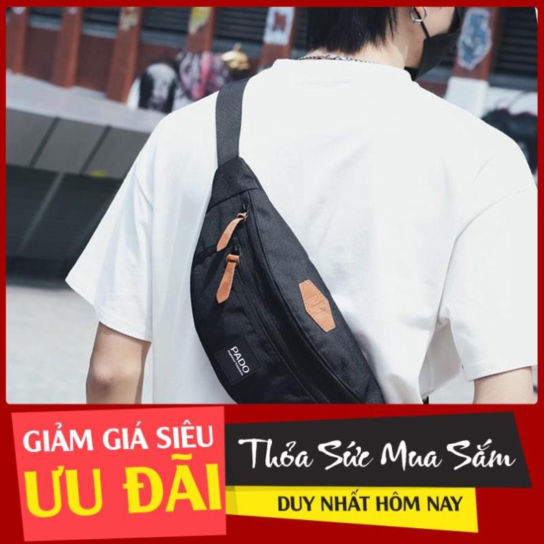 Túi Đeo Chéo Unisex New Streetbag Style, Túi Đeo Tiện Lợi, Túi Bao Tử Phong Cách Hàn Quốc PADO P472D Xịn xò cho khách iu