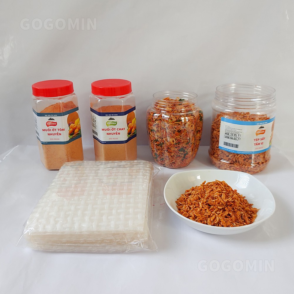 Combo Bánh Tráng Tây Ninh và Các Loại Muối Đặc Sản Tây Ninh