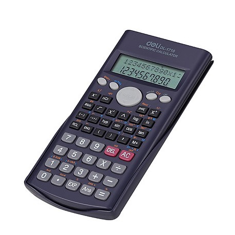 Máy tính kỹ thuật Deli 1710 Scientific Calculator 10+2 Digits