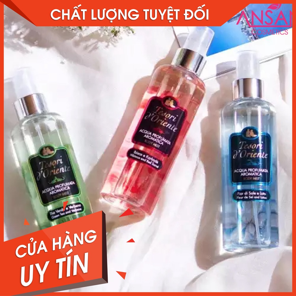 Xịt thơm dưỡng ẩm cơ thể Tesori d'Oriente 200ml