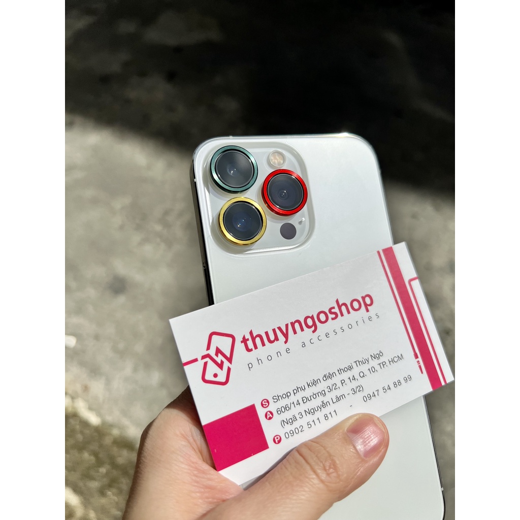 Viền nhôm camera siêu mỏng  iphone 13 Pro Max - iphone 13 Pro - iphone 13 - iphone 13 mini