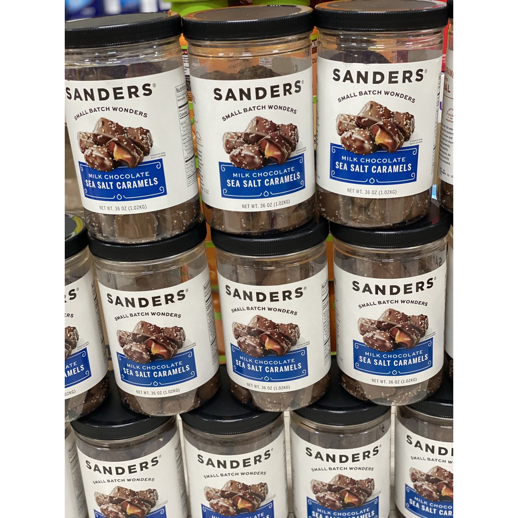 Socola Sanders muối biển - Sea salt caramels 1.02KG usa