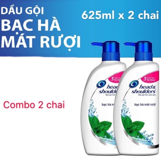 2 chai dầu gội head&shoulders Bạc Hà
