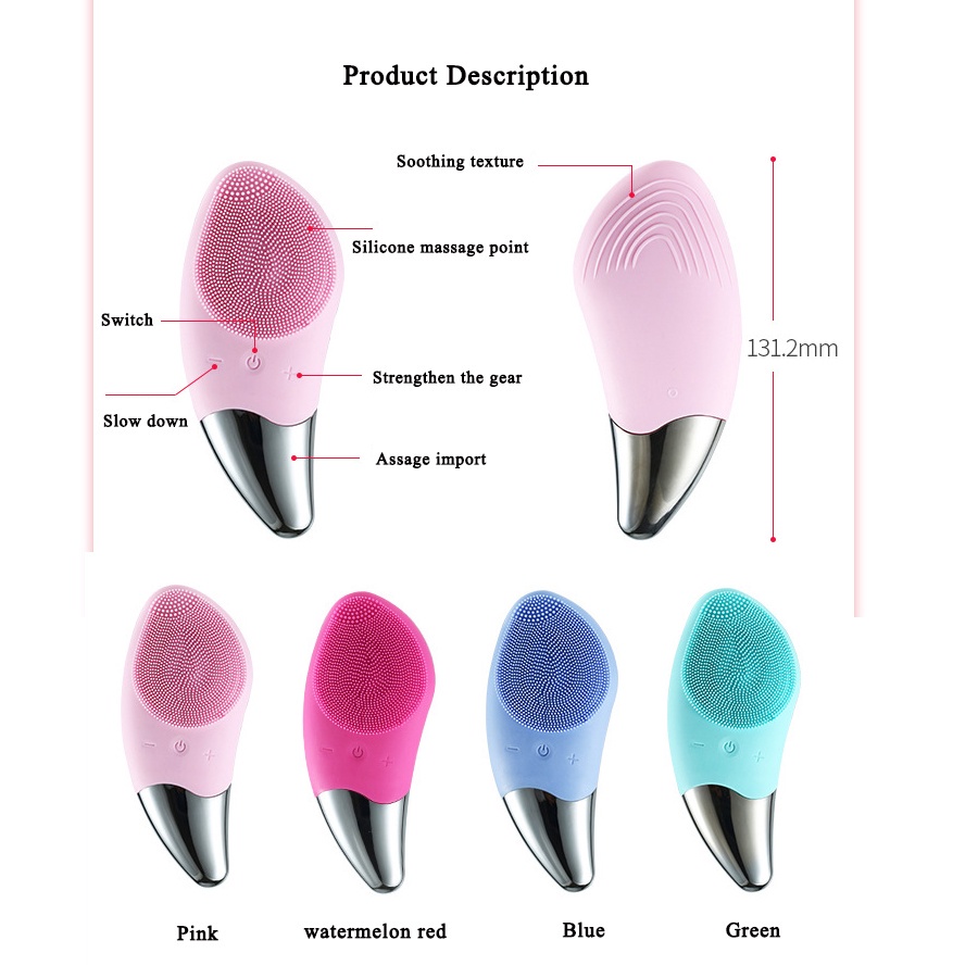 Bàn Chải Silicone Massage Mắt Làm Sạch Sâu Và Làm Săn Chắc Da