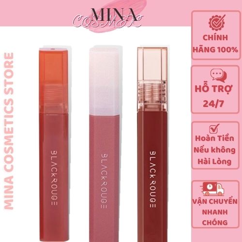 Son bóng Black Rouge Water Glow Tint HG08 / Son Kem Lì Mịn Black Rouge Half N Half Water Velvet ( son 3ce sepie)