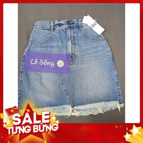 Chân váy jean GU - Hàng xách tay Nhật -Hàng nhập khẩu