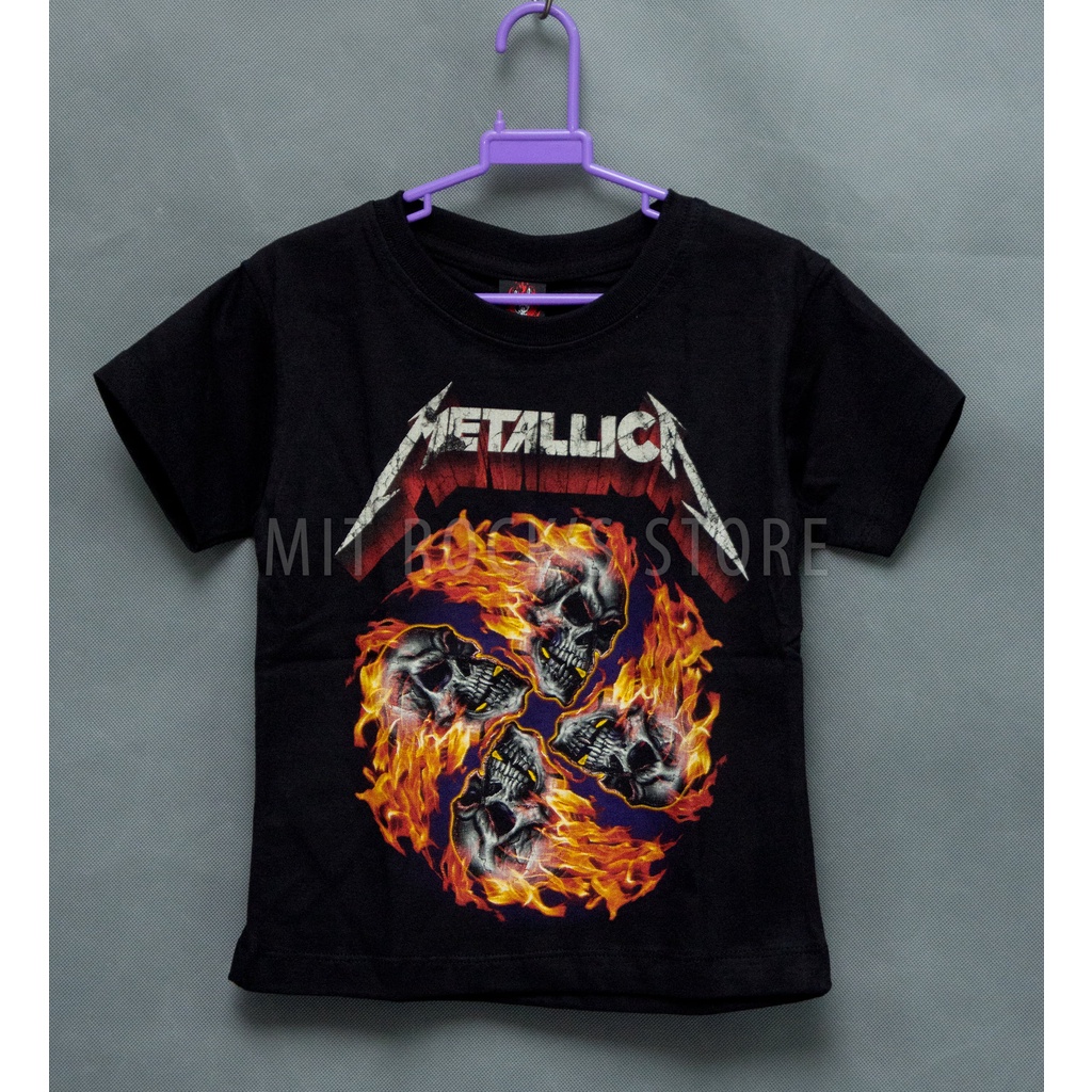 Áo Rock trẻ em Metallica - Size từ 2 tuổi đến 12 tuổi - Rock tshirt for kids - Áo Thái Lan cho bé trai bé gái