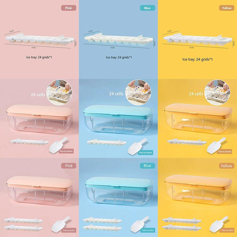 YIYU Khuôn Làm Đá Bằng Silica gel Sức Chứa Lớn Dễ Làm Sạch Tiện Dụng