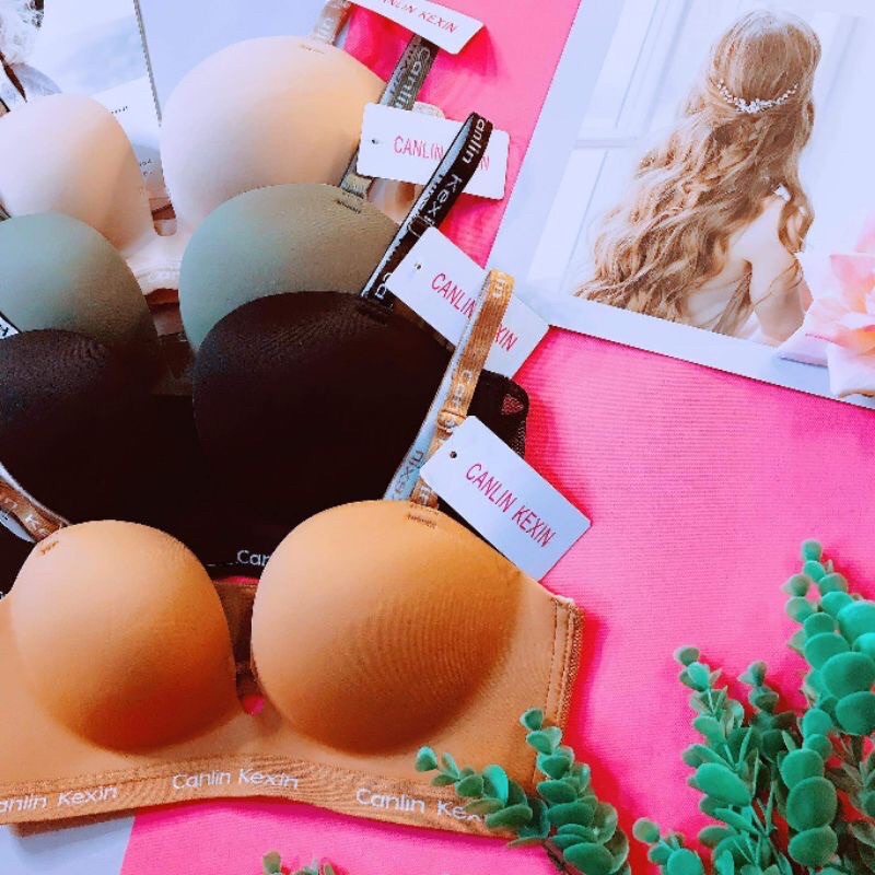 [Áo Lót, Áo Ngực Su Đúc Calin Kexin Không Gọng Đệm Bàn Tay 3CM thông hơi - đẩy ngực siêu tốt, tạo khe có video thật