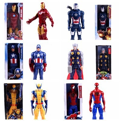 Mô hình kích thước 12 inch siêu anh hùng Marvel Wolverine Iron Man Ant Man Spider Man Venom Thor Captain America