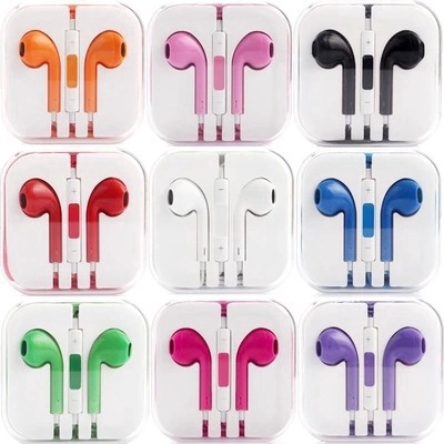 Color headset for Apple with wired controller iPhone6 / 6P millet Samsung red rice popular with wheat earphones