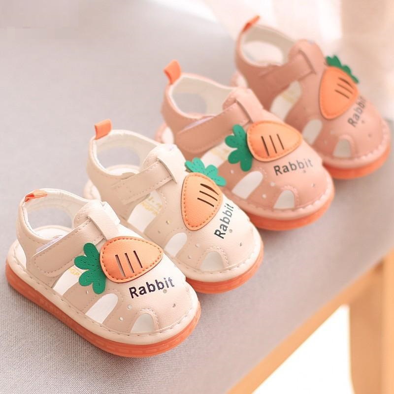 Dép sandal tập đi cho bé gái bé trai phát tiếng kêu chit chit đế mềm chống trơn trượt  [DTD05]