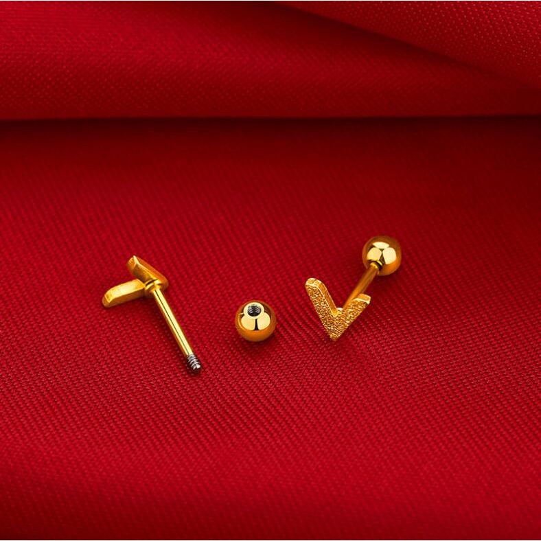 Bingo Bông Tai Hình Ngôi Sao Năm Cánh Mạ Vàng 18k Thời Trang Cho Nữ