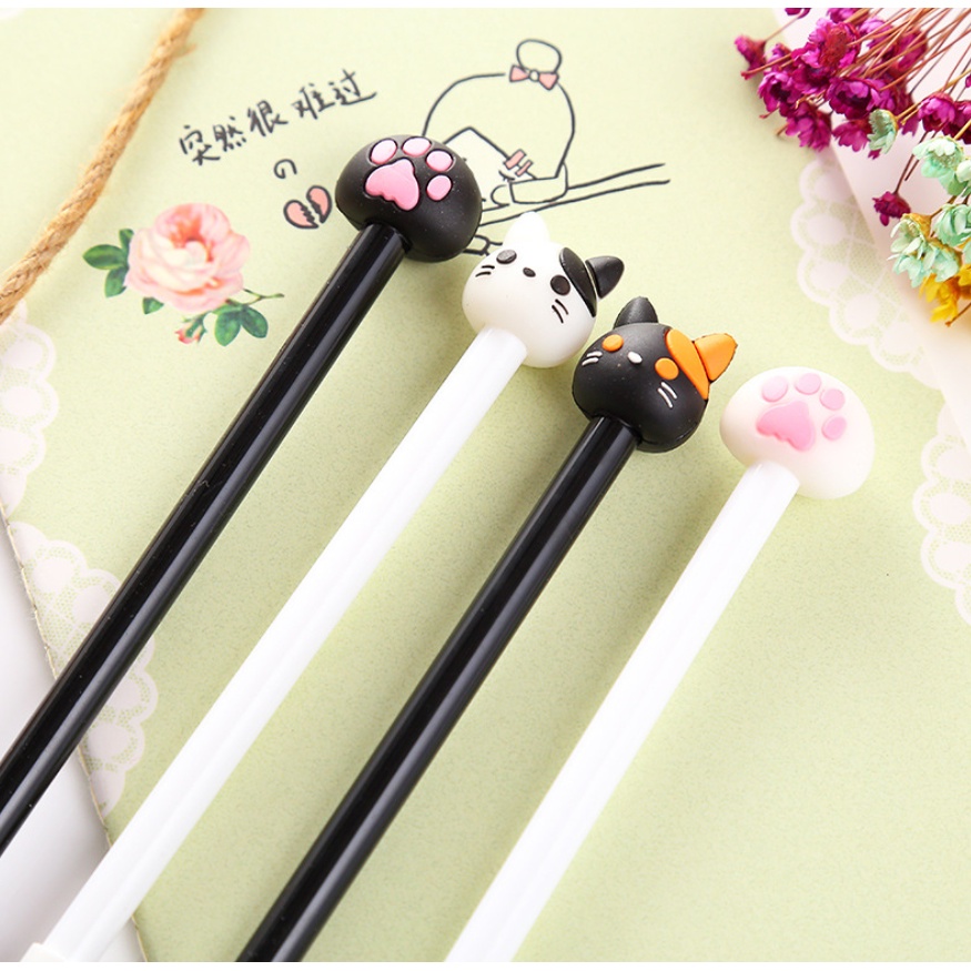 Bút gel mực nước đen 0.5mm nét mượt nhỏ